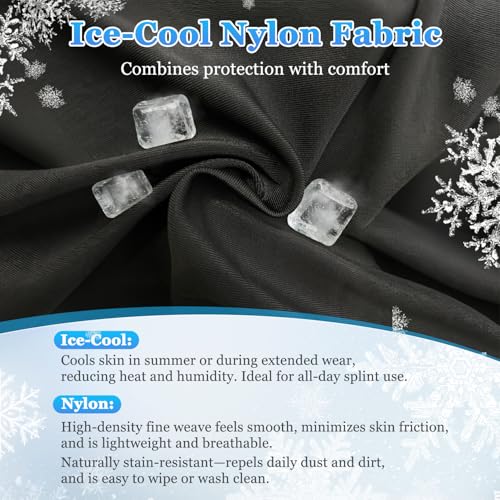 Hand Socks for Splint Under Brace, Wrist Brace Liner, Arm Sleeves Under Cast Wrap for Women & Men,Skin Friendly Protective Cover —— Easy to Wipe, Cool Double-Layer Fabric｜1 Pc (Medium) Medium