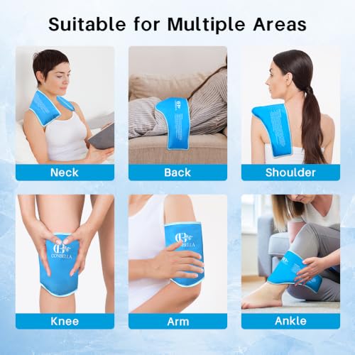 Reusable Hot/Cold Neck Ice Pack Wrap for Neck/Shoulder Pain Relief