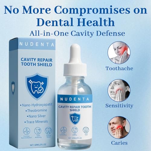 Odontic Repair, Cavity Healing Tooth Armor Liquid, Nano Hydroxyapatite Remineralization Complex for Cavity Repair, Teeth Whitening with Remineralization Drops, Enamel Strengthening