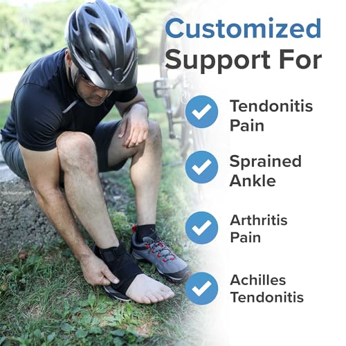 Custom-Fit Ankle Splint - Heat-Activated, Moldable Thermoplastic Support - Comfortable and Adjustable for Custom Recovery - One Size Fits All