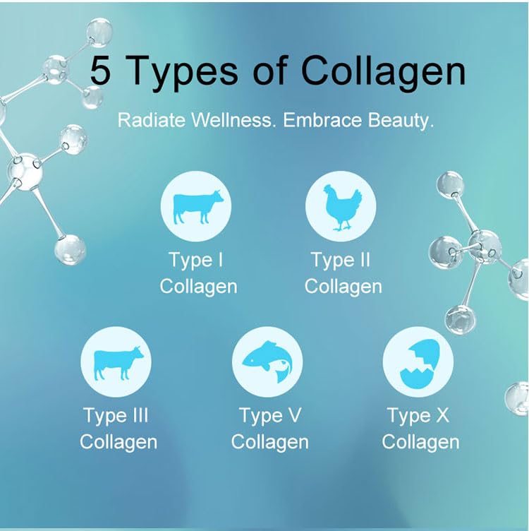 Multi Collagen Burn Powder with L-Carnitine, 30 Servings | Collagen types I, II, III, V & X with green tea extract; strawberry flavor, 11 oz powder for daily wellness.