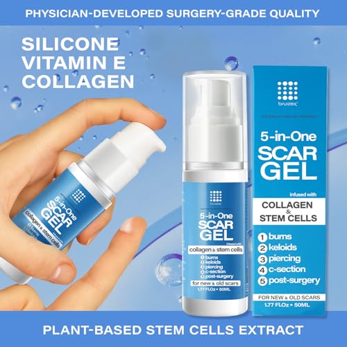 Bruizex 5-in-1 Scar Cream for Surgical Scars, Advance Silicone Gel, 50g