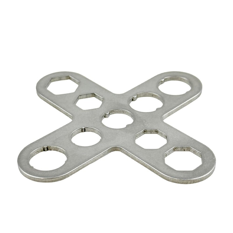 Dental Turbine Handpiece Wrench, Dental Remove Back Cover Wrench for Dental Turbine Handpiece Implant Motor Spanner Tool Cartridge Rotor Repair Tool (C Style) C Style