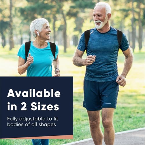 Copper Compression Posture Corrector for Men & Women - Adjustable Copper Infused Orthopedic Brace for Pain Relief from Bad Posture, Slumping - Targets Upper Back, Shoulders, Neck, Clavicle Small/Medium (Pack of 1)
