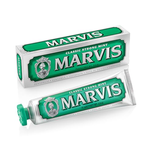 Marvis Classic Strong Mint and Aquatic Mint Toothpaste Set, 3.8 oz