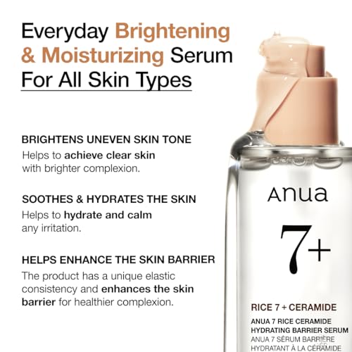 Anua Rice Ceramide 7 Hydrating Barrier Serum, 1.69 fl oz