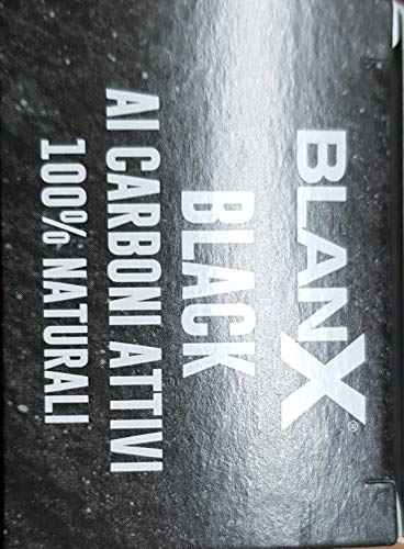 BlanX: Black Whitening Black Toothpaste - 2.54 Fluid Ounces (75ml) Tube (Pack of 4) [ Italian Import ]