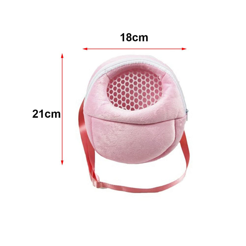 Transport bag squirrel, transport bag hamster hedgehog, hamster travel bag with mesh handbag travel backpack, rabbit hamster bag hamster rat shoulder bag hamster travel bag (pink) pink - BeesActive Australia