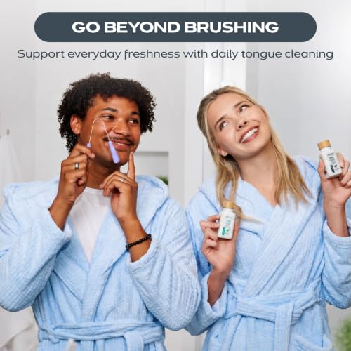 DrTung's Stainless Steel Tongue Scraper - Adults & Kids - 2 Pack 1 Count (Pack of 2)