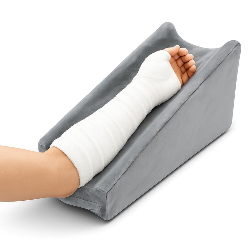 Arm Elevation Pillow, Arm Wedge Elevation Pillow Excellent, Ergonomic Elbow Support Pillow for Sleeping Arm Pads Elbow Pillow with Removable Pillow Case-Grey