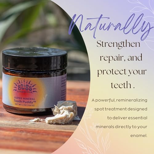 Bliss Energetics Remineralizing Tooth Puddy | Fluoride-Free with Hydroxyapatite | Remineralization | All Natural Ingredients & Preservative Free | Mineral-Rich Spot Treatment 1oz 1 Ounce (Pack of 1)