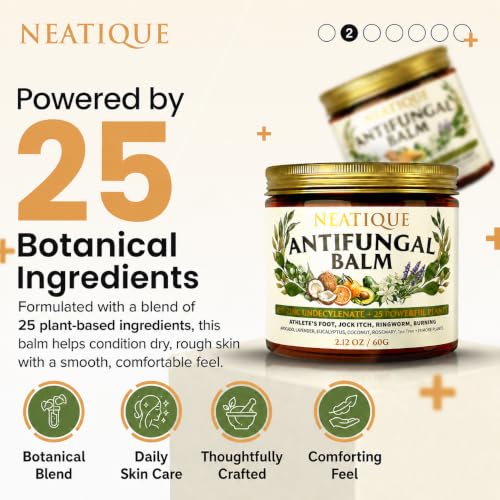 10% Zinc Undecylenate Balm, Foot Care Cream, 2.12 oz