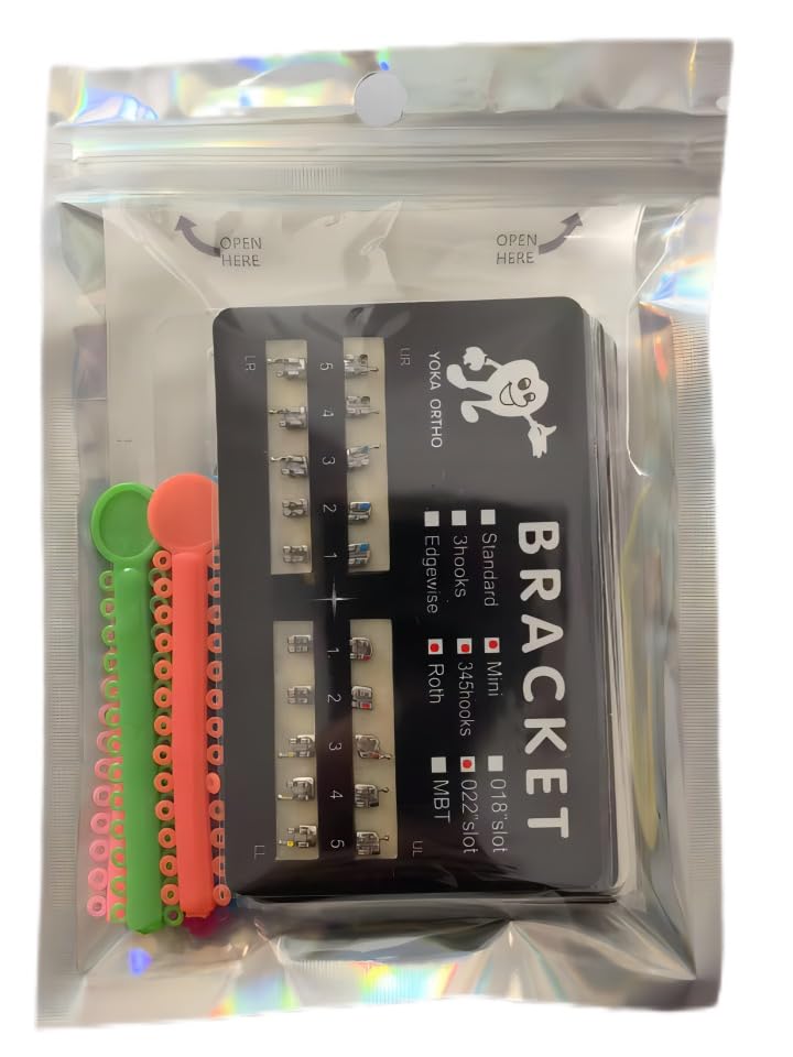 200pcs/Pack Teeth Model Mini Roth Brackets Roth 022 Slot Bondable with Hook on 345