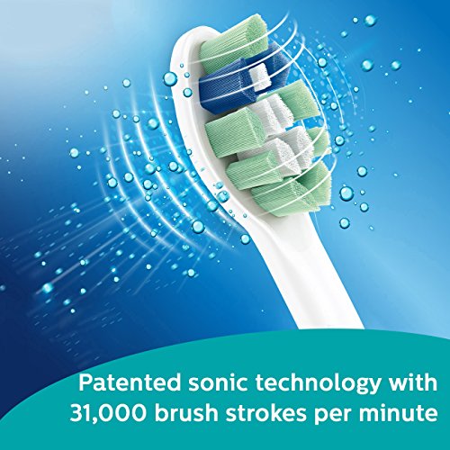 Philips Sonicare 2 Series plaque control rechargeable electric toothbrush, HX6211 1 Count (Pack of 1) White/Blue