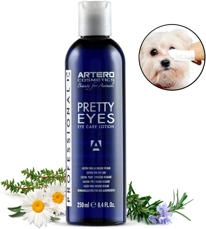 ARTERO Pretty Eyes. Eye Cleaner. Effectively removes Tear Stains from The Tear ducts of Dogs and Cats, ensuring a Clean and Healthy Appearance. 250 ml Bottle for Regular use. - BeesActive Australia