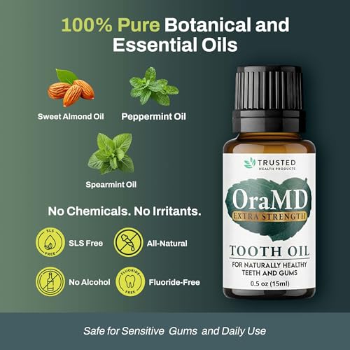 OraMD 4-in-1 Extra Strength Tooth Oil - Max Gum Disease Treatment (1 Pack) 1 Pack