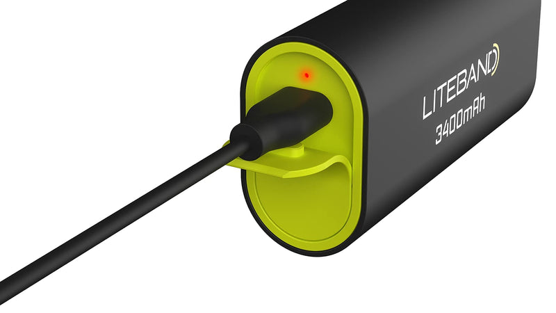 Liteband Yellow 3400 mAh Back-up Battery ACTIV and PRO Series Headlamps