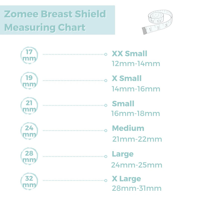 Zomee Flex Breast Nipple Shield Latch Assistance Inverted or Flat- Comfortable & Soft for Easy Pumping Use for Z1 Z2 Breast Pump (28 mm) 2 Pack 28mm - BeesActive Australia