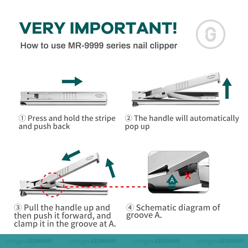 MR.GREEN Ultra Thin Nail Clippers German Precision Manufacturing Technology Nail Cutters with Cow Leather Cover Superior Texture (Dark Brown) Dark Brown
