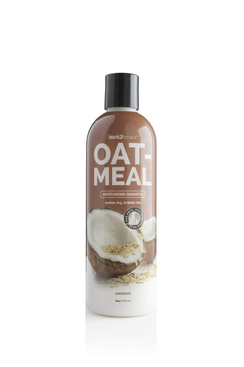 Bark2Basics Oatmeal Dog Shampoo and Conditioner 2 in 1 Bundle, 16 oz - Natural Colloidal Oatmeal, Professional Grade, Coconut Scent, Moisturizes Dry Itchy Sensitive Skin, 16:1 Concentrated - PawsPlanet Australia