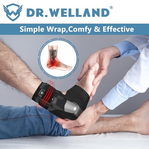 Ankle Brace with Side Stabilizers -Adjustable Ankle Support for Sprains, Sports Injuries, Plantar Fasciitis, Injury Recovery, Ankle Support for Running, Basketball, Volleyball (X-Large) X-Large