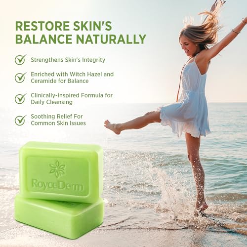 Roycederm Antifungal Bar Soap - Tea tree Oil Soap - Athlete’s Foot Treatment for Jock Itch & Ringworm - Medicated Antifungal Soap with Clotrimazole 1% - Tea Tree Oil Scent, 1 Pack 4 Ounce (Pack of 2)