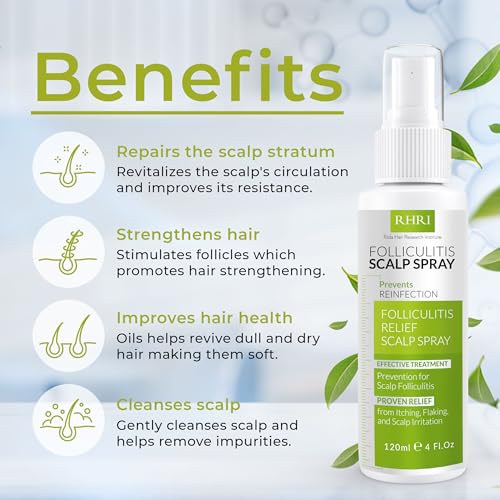 Folliculitis Scalp Spray Dandruff Treatment for Dry & Irritated Scalp