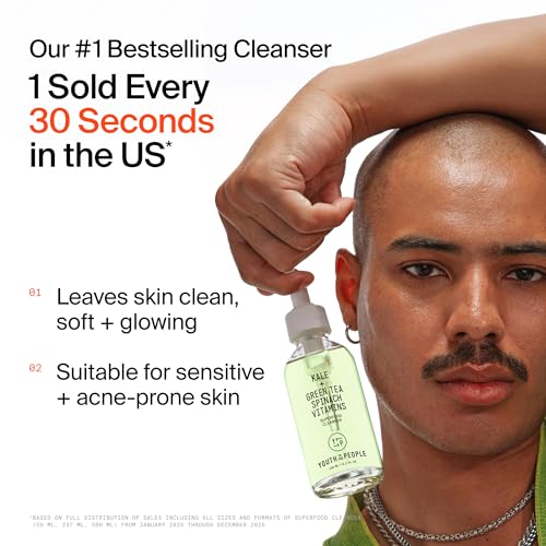 Youth To The People Superfood Cleanser - Kale + Spinach Hydrating Face Wash 8 Fl Oz (Pack of 1)