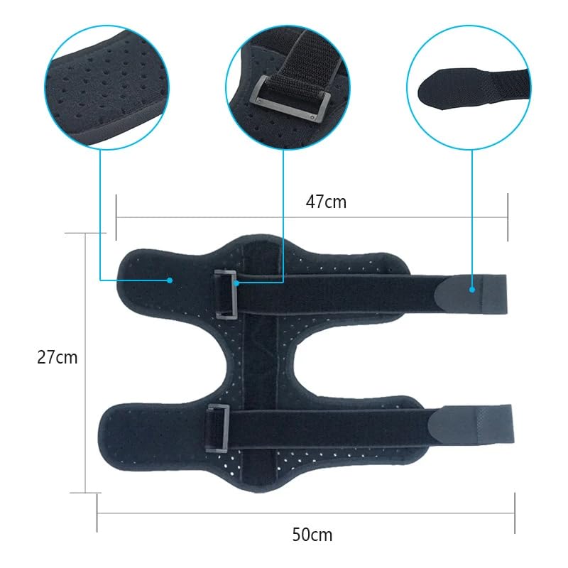 Night Splint - Plantar Fasciitis Night Splint with Foam Pad & Detachable Aluminum Bar, Drop Foot Brace for Walking, Achilles Tendonitis Brace, Foot Stretcher for Heel Spur Relief