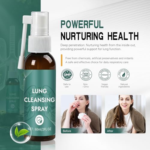 Lung Cleansing Spray, Herbal Lung Cleansing Spray, Natural Herbal Lung Cleaning Spray, Powerful Lung Support & Cleanse(50ml)
