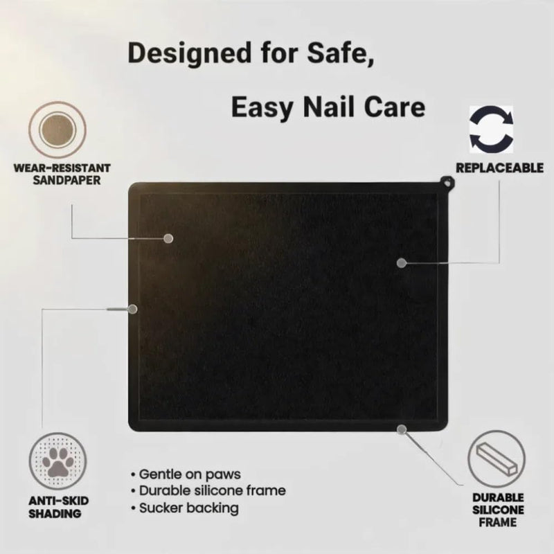 Silicone Pet Nail Care Pad Claw Scratch Board for Dog and Cat File Toy Replaceable Sandpaper to Shorten a Pet Nail - BeesActive Australia