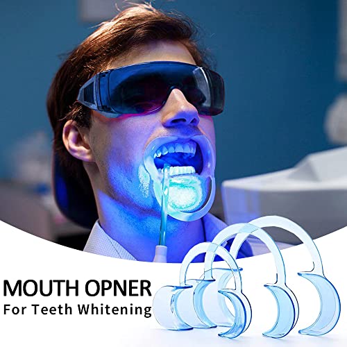 Dental Cheek Retractor C Shape Mouth Opener Size S,M,L, Pack of 3 (Blue, 3PCS-S/M/L) Blue