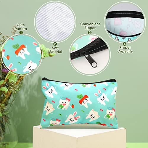 Potchen 20 Pcs Dental Assistant Gifts, Tooth Cosmetic Bags Bulk Pouches