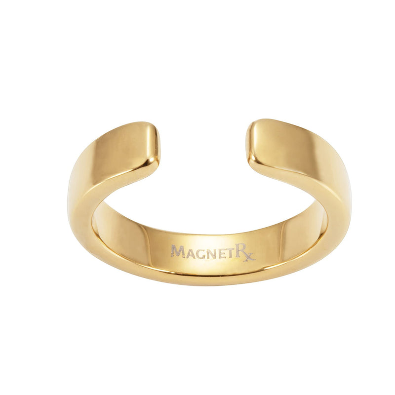 MagnetRX¬Æ Magnetic Rings for Women ‚Äì Elegant Crystal Ring ‚Äì Magnet Rings for Women (Gold | Size: 8) Gold