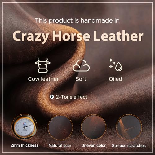 CONTACTS Full Grain Leather Manicure Set Case for Men Hairdressing and Nail Clipper Tool Organizer Travel Grooming Kit Pouch Empty Pouch by Handmade (Case Only) Zipper L
