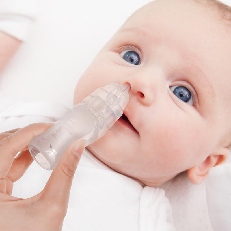 Haakaa Penguin Nasal Aspirator for Baby – Blocked Nose Relief: Works by Suction – BPA, PVC & Phthalate-Free – Food-Grade Silicone – Easy-to-Clean – Fluid Measurement - BeesActive Australia
