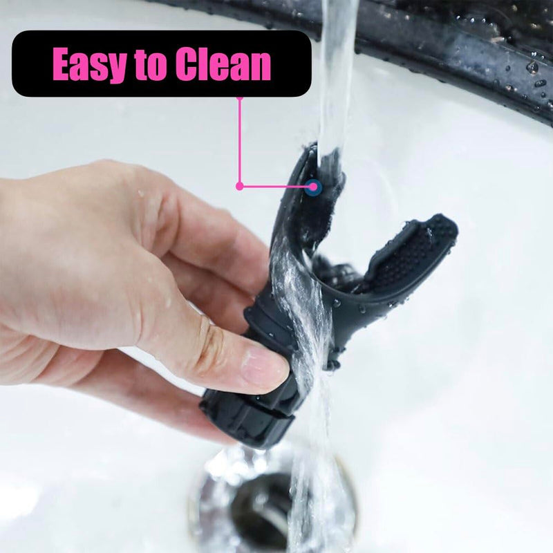Breathing Trainer, Portable Muscle Trainer with Adjustable Resistance, Compact Lung Exercise Device, Detachable for Easy Cleaning Black - BeesActive Australia