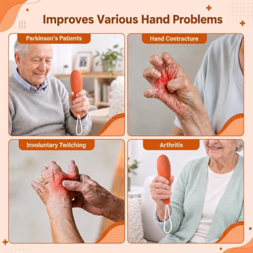 4 Pcs Palm Protector for Hand Contracture Carrot Shape, Orange 4