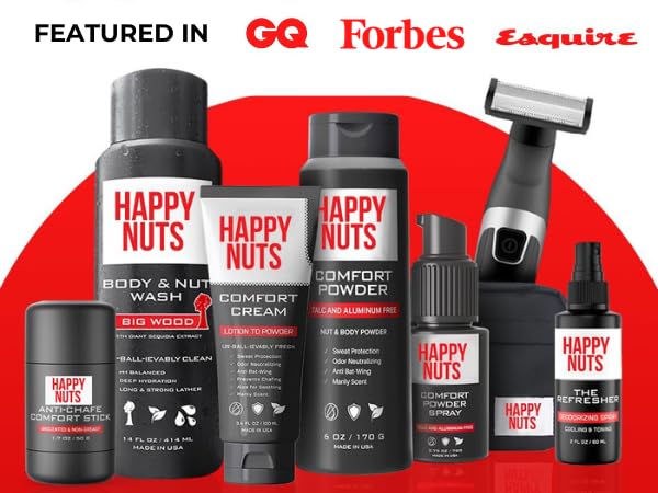 HAPPY NUTS Big Wood Body and Nut Wash - Moisturizing Men's Shower Gel, Natural Bodywash with Deep Cleanse for Sensitive Skin - Men's Body Soap 14 Fl Oz (Pack of 1) - BeesActive Australia