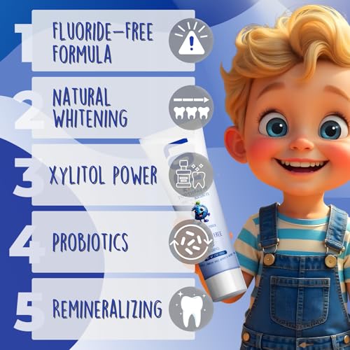 LOL Kids Toothpaste Variety Pack (5 Flavors) – Fluoride Free Toothpaste for Kids, Nano Hydroxyapatite, Probiotics & Xylitol | Remineralizing Toothpaste Kids | Natural Toothpaste Set