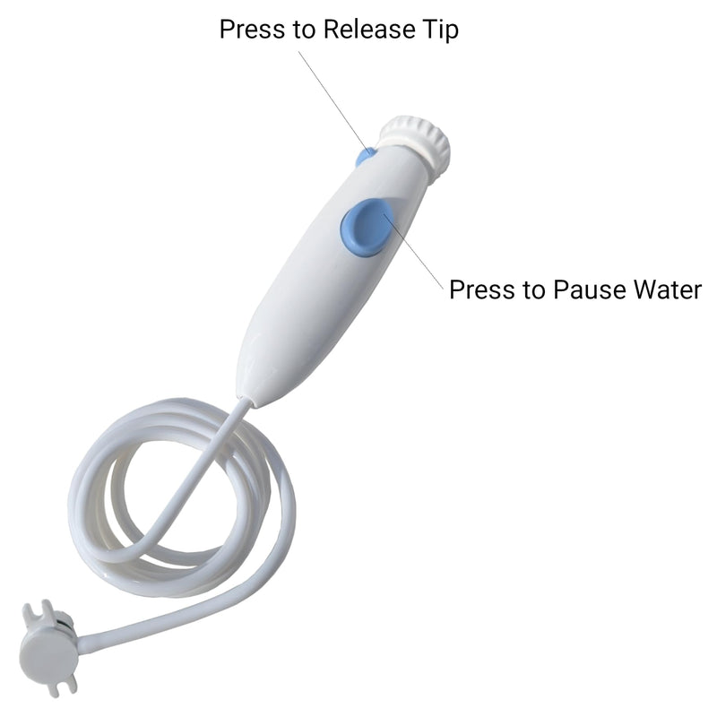 Non-Electric Faucet Water Flosser | Long-Lasting Coil Tube | Standard Tips | Ideal Replacement for Broken Faucet Flossers | Family-Friendly Oral Irrigator