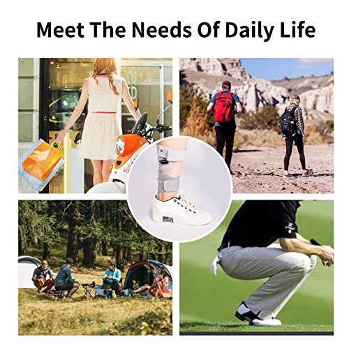 Medical Afo Foot Drop Brace Splint Ankle Foot Orthosis AFO Walking with Shoes or Sleeping for Men Women Stroke Hemiplegia Foot Drop Postural Correction Brace （Medium-Left） Medium-Left