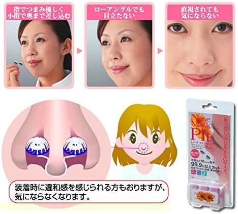 no-zumasukupitto 14 Pack Nose Mask Pollen Disease Prevention Goods Pollen Mask Regular Size Made in Japan - BeesActive Australia