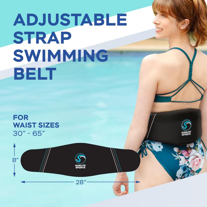 Sunlite Sports AquaFitness Deluxe Flotation Swimming Belt - Water Aerobics Equipment for Pool, Low-Impact Workout Performance XL Deluxe with Buckle