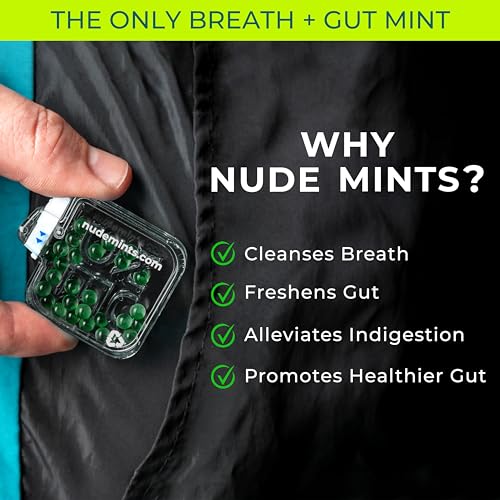 NUDE MINTS | Double Action Liquid Capsules | Mouth Watering Mint - Lasts 3x Longer - 3x Stronger - Extreme Bad Breath Solution For Adults - Sugar Free, 0 Calorie - Honey Lemon - 10 Pack - 300 Capsules