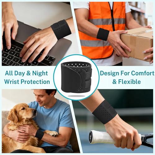 TFCC Wrist Brace for Carpal Tunnel, Ultra-Thin Ulnar Wrist Brace Black