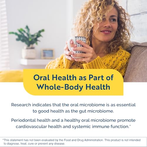 Researched Nutritionals OraMax - Oral Health Complex to Fight Bad Breath and Support Healthy Teeth & Gums - Oral Probiotics, Enzymes, Nutrients & Herbs (60 Dissolving Tablets)