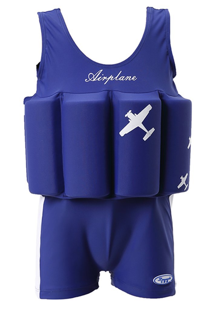 Baby Kids One-Piece Swimsuit with UPF 50+ Sun Protection for Beach, Pool & Summer Play for Boys Girls 6-7 Years Blue - BeesActive Australia