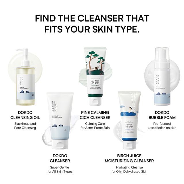 ROUND LAB 1025 Dokdo Cleanser, 10.14 Fl Oz Dokdo Cleanser 10.14 Fl Oz