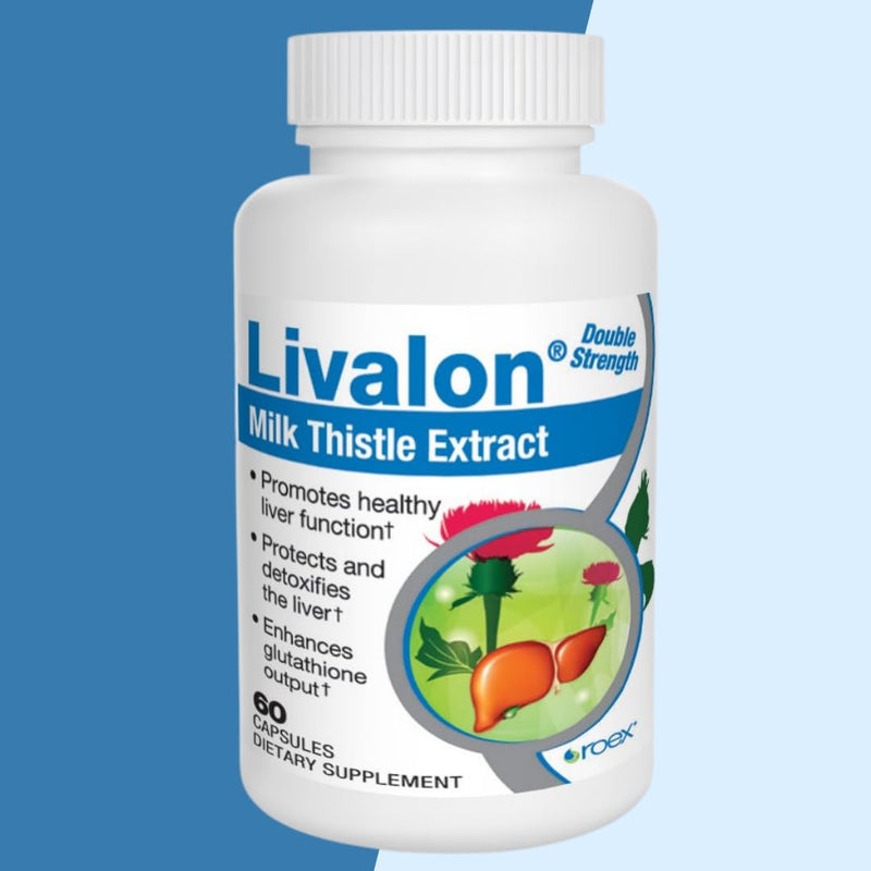 Roex Vitamins | Livalon | Milk Thistle Extract | 80% Silymarin | Natural Liver Detox | Vegetable Capsules | 60 Count